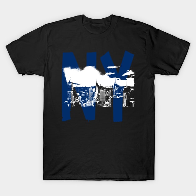 NY Manhattan T-Shirt by Raul Baeza